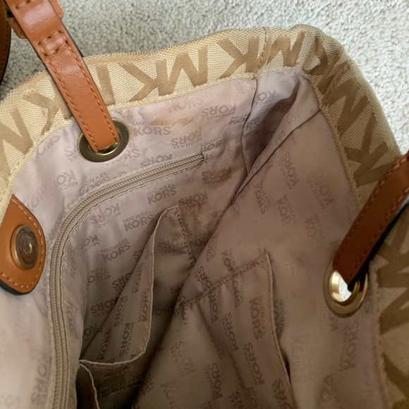 Michael Kors Brown Logo Tote - Picture 11 of 12